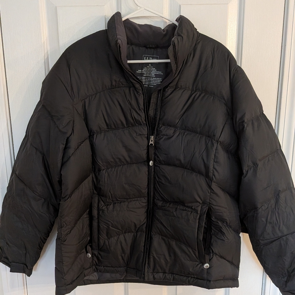L.L. Bean Charcoal Puffer Jacket